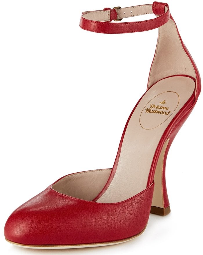 Vivienne Westwood “Olly” Ankle Strap Shoes in Red