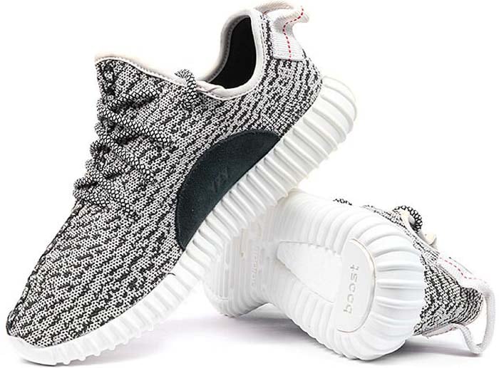 Yeezy Boost 350 Sneakers in Grey White