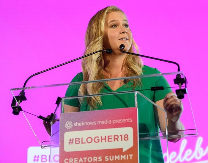 Senator Chuck Schumer's cousin Amy Schumer attends #BlogHer18 Creators Summit