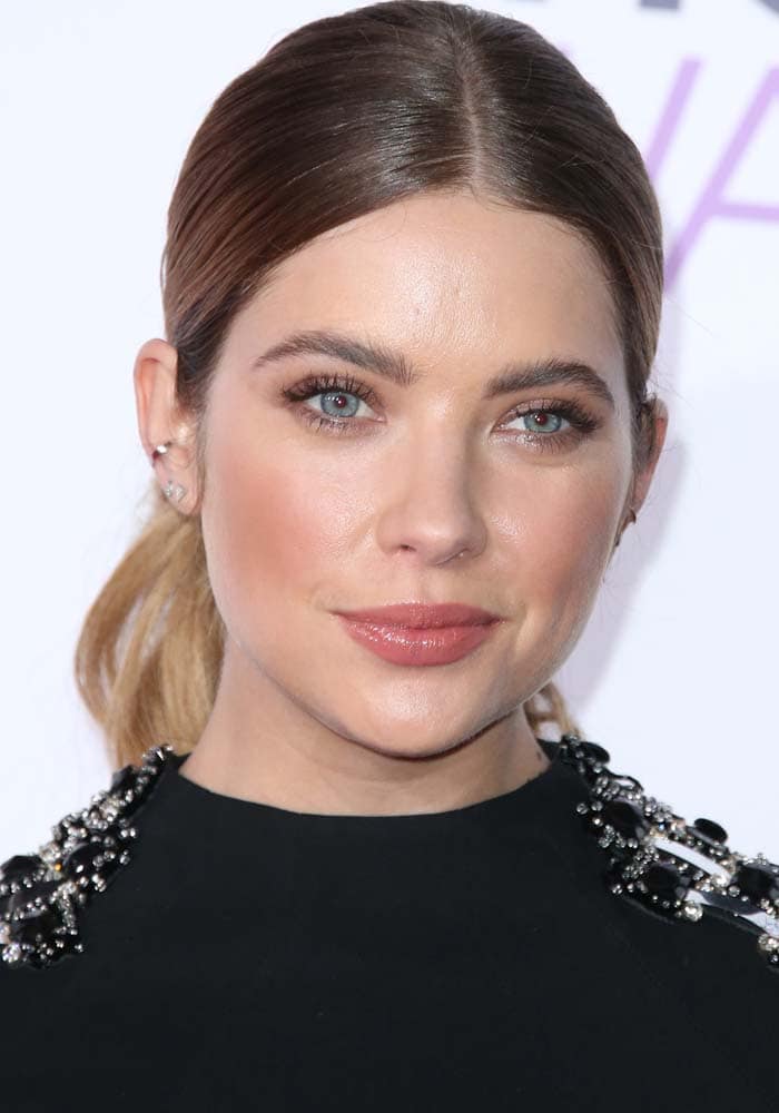 Ashley Benson slicks her hair back for People's Choice Awards