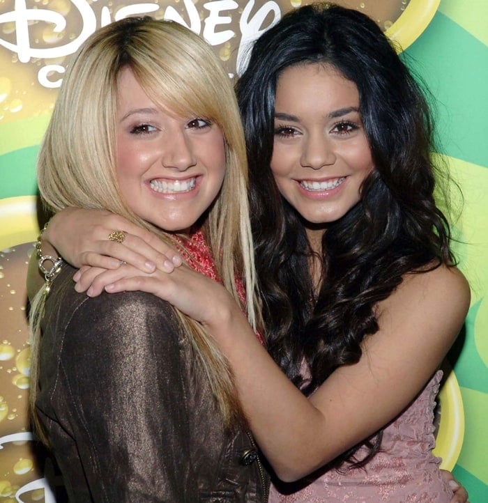 Ashley Tisdale and Vanessa Hudgens during Breakfast with the Cast and Crew of "High School Musical"