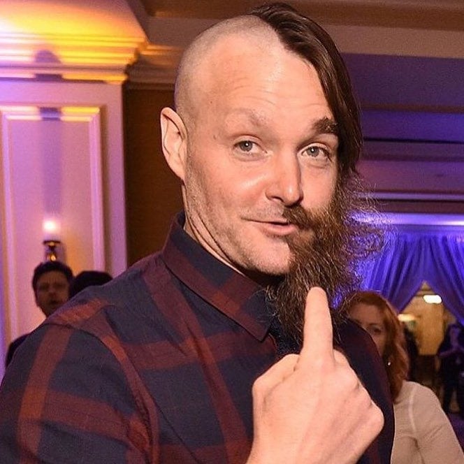 Will Forte's bizarre half-shaved appearance as shared on Instagram by January Jones