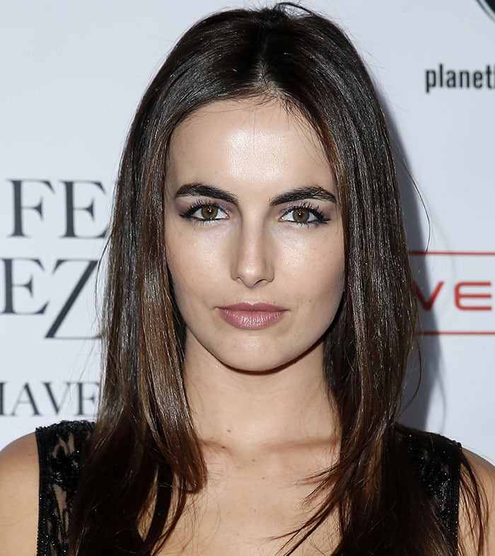 Camilla Belle wears her hair down at "Jennifer Lopez: All I Have"