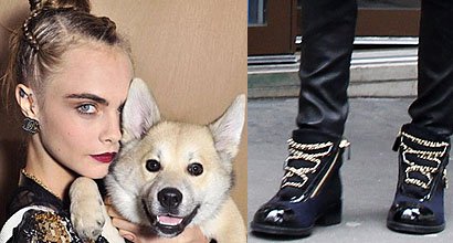 Cara Delevingne Wears Chanel Boots 