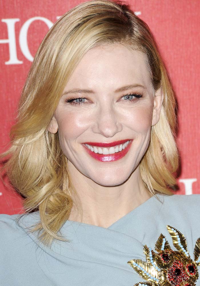 Cate Blanchett wears her blonde hair down at the 27th Annual Palm Springs International Film Festival