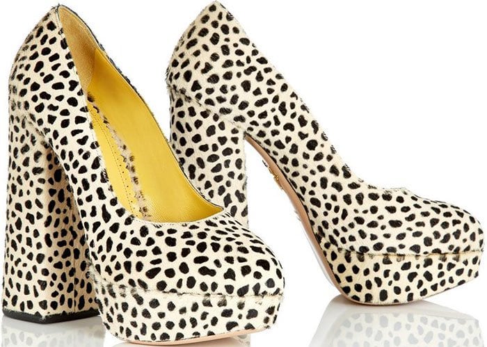 Charlotte Olympia "Alix" Animal Print Pumps