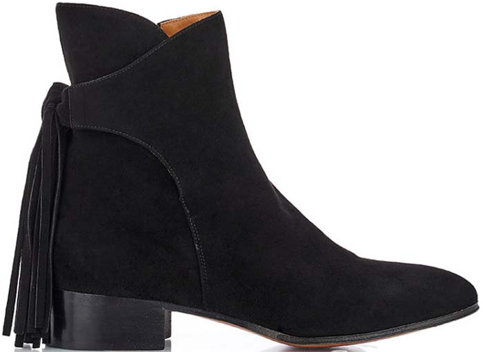 Chloé Tasseled Suede Ankle Boots