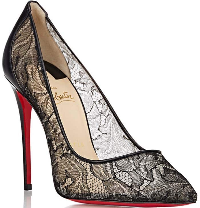 Christian Louboutin "Follies" Lace Pumps