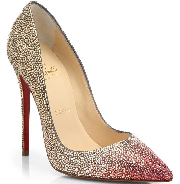 Christian Louboutin Pigalle Ombre Crystal Pumps