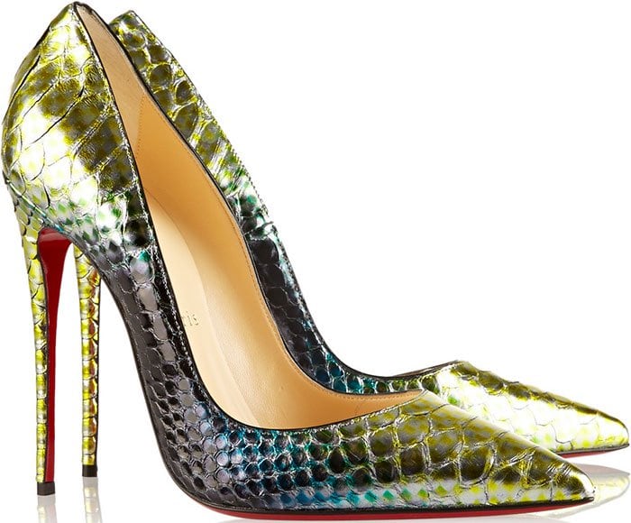 Christian Louboutin So Kate Pumps Python