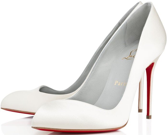 Christian Louboutin White Corneille 100 mm