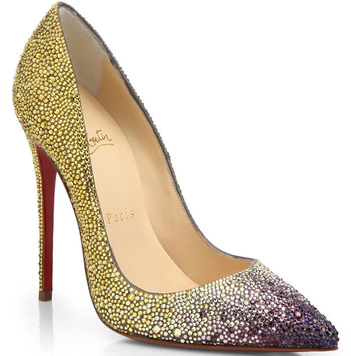 Christian Louboutin Pigalle Ombre Crystal Pumps