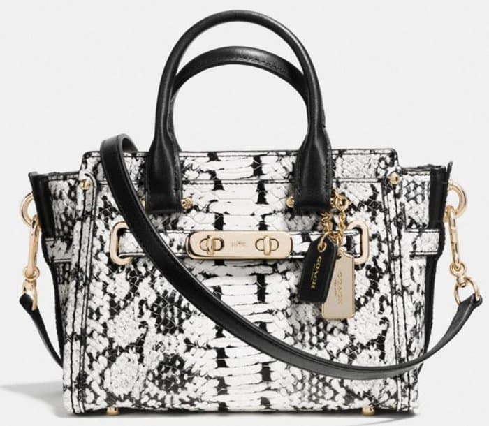 Coach Swagger 20 in Colorblock Exotic Embossed Leather