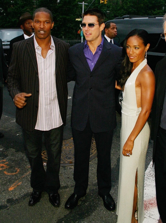 Tom Cruise, Jamie Foxx, and Jada Pinkett Smith star in Collateral, a 2004 American neo-noir action thriller film based on a script by Stuart Beattie