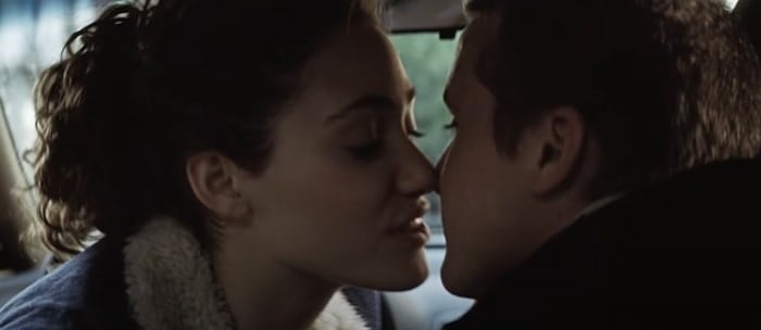 Emmy Rossum kisses Tom Guiry in Mystic River