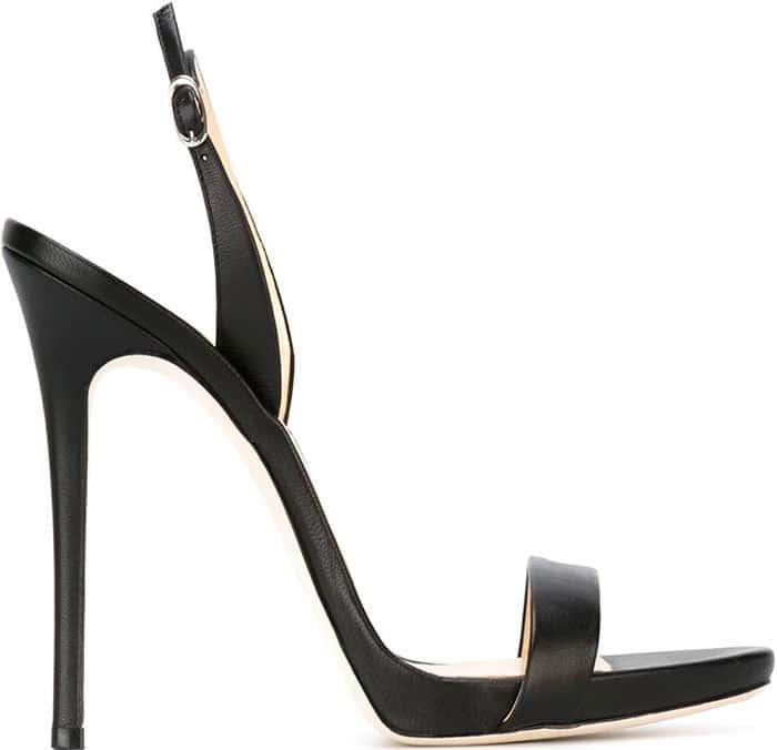 Black Giuseppe Zanotti Sophie Slingback Sandals