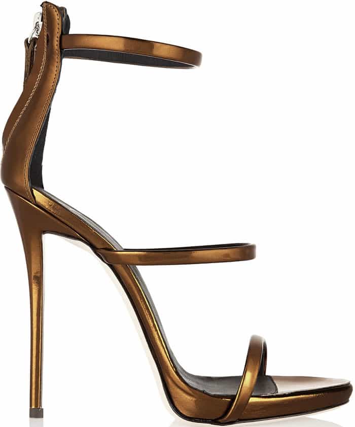 Giuseppe Zanotti Triple Strap Sandals Bronze