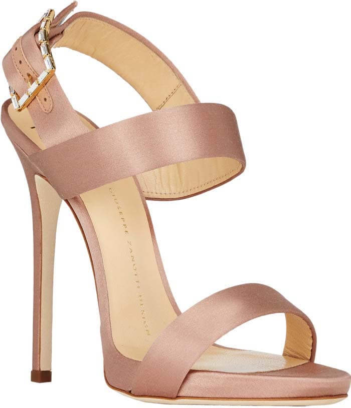 Giuseppe Zanotti Jeweled Buckle Double-Band Sandals