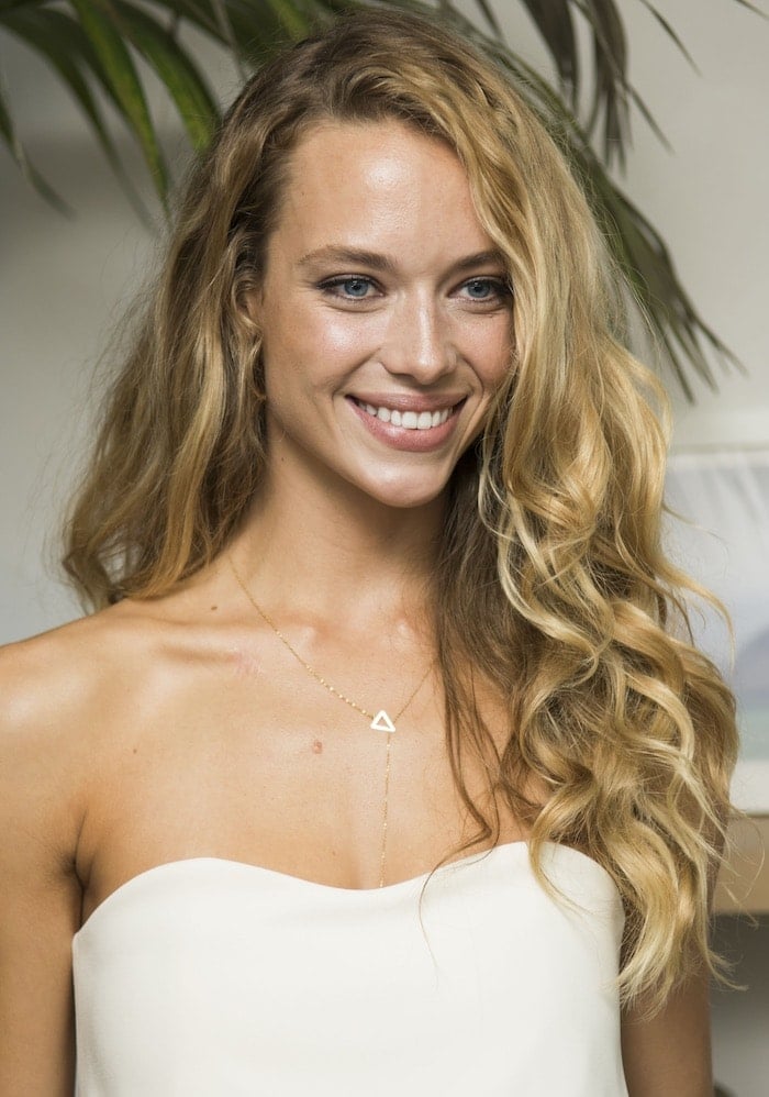 Hannah Ferguson is known for her beautiful blue eyes
