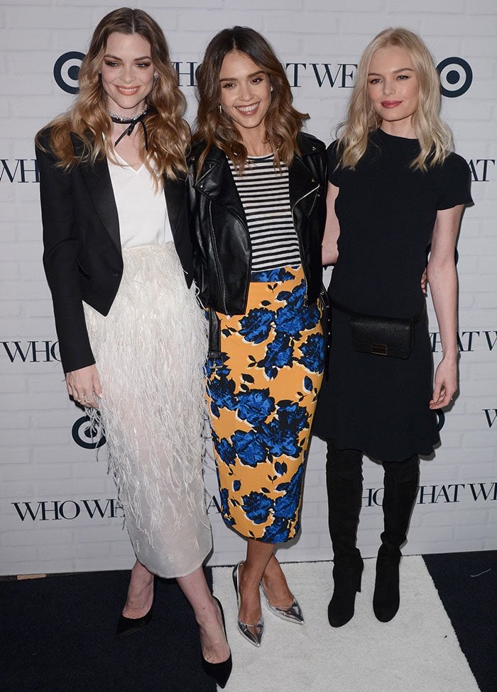 Jaime King, Jessica Alba, and Kate Bosworth all wear matching hairstyles at the Who What Wear x Target Launch Party