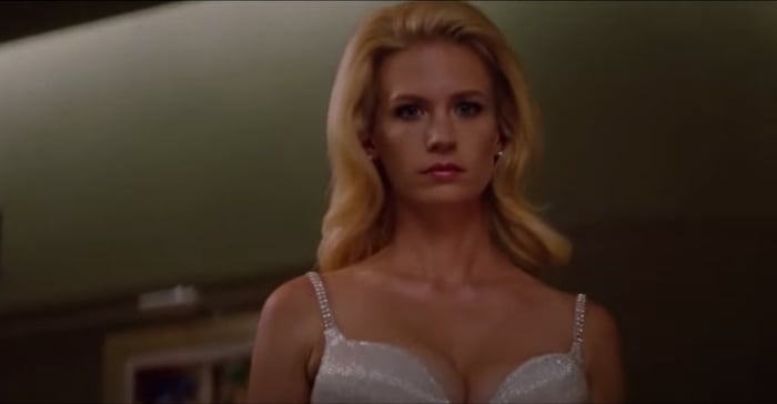 January Jones as mutant telepath Emma Frost in X-Men: First Class