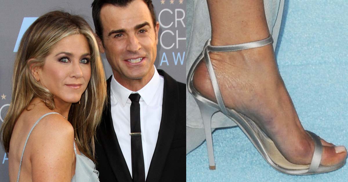 Jennifer Aniston Shoos Spectator in Jimmy Choo 'Minny' Heels