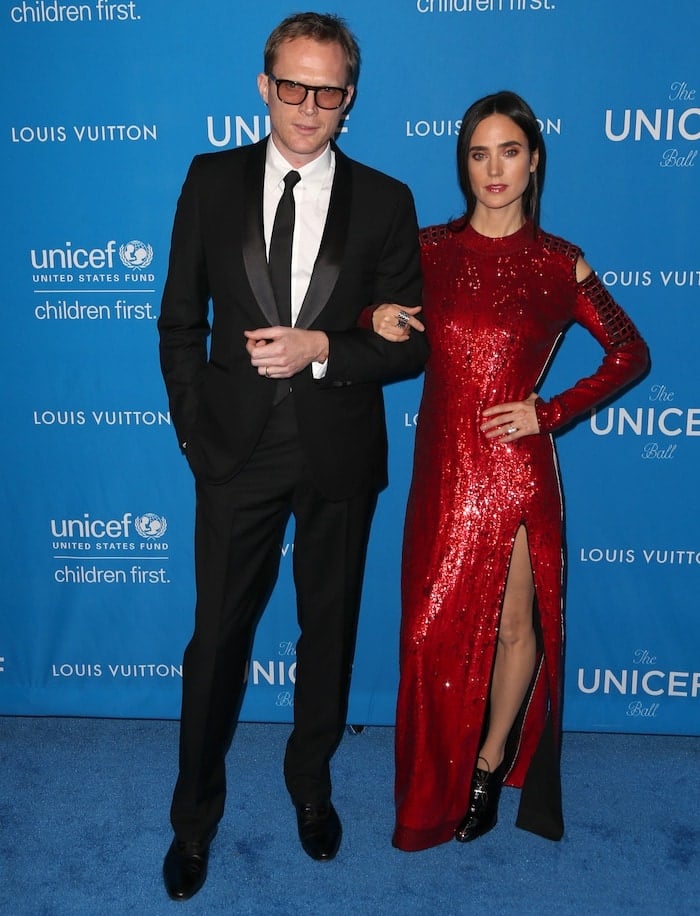 Actors Paul Bettany (L) and Jennifer Connelly attend the Sixth Biennial UNICEF Ball