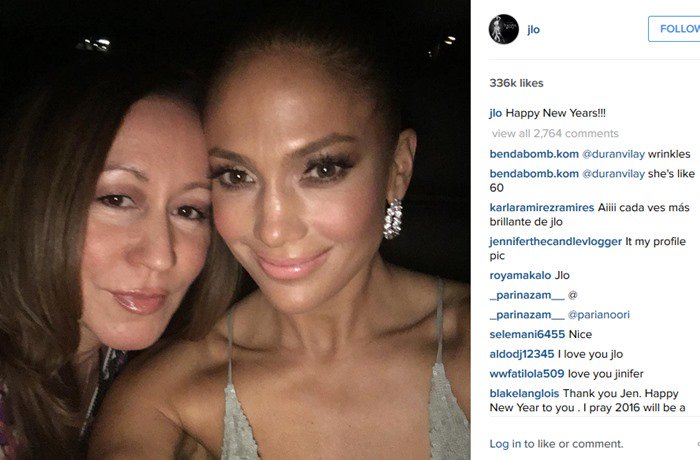 Jennifer Lopez celebrates New Year's Eve