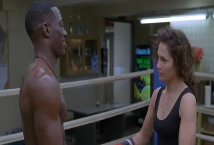 Jennifer Lopez was 25-years-old when filming Money Train with Wesley Snipes