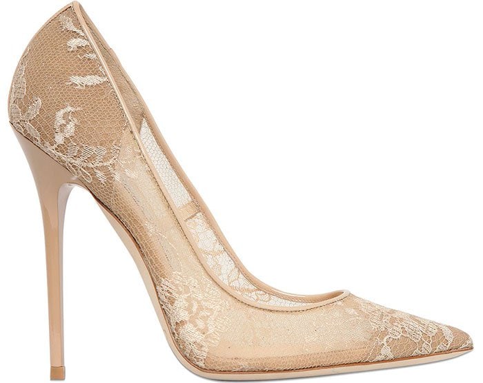 Nude Lace Jimmy Choo Anouk Pumps