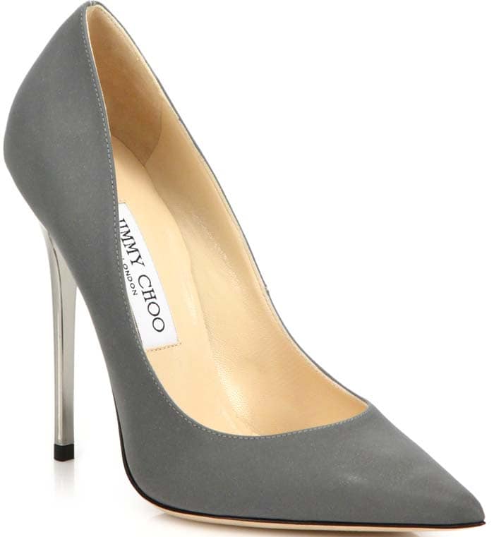 Jimmy Choo "Anouk" Fabric Point-Toe Pumps