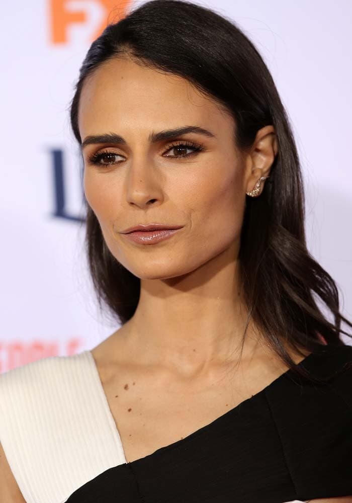 Jordana Brewster wears her hair down at the premiere of FX's "American Crime Story - The People V. O.J. Simpson"