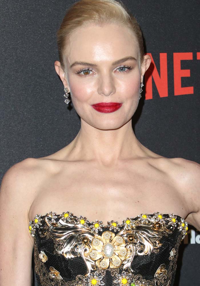 Kate Bosworth wears her hair back