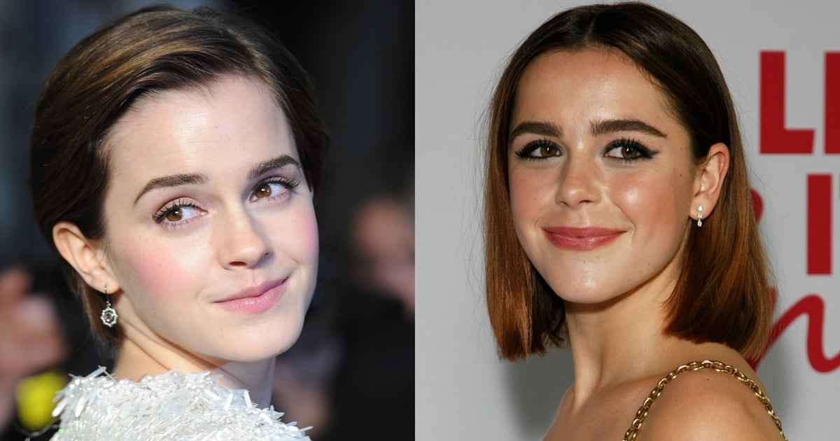 Emma Watson and Kiernan Shipka share refined features and styling sensibilities that often spark comparisons among fans