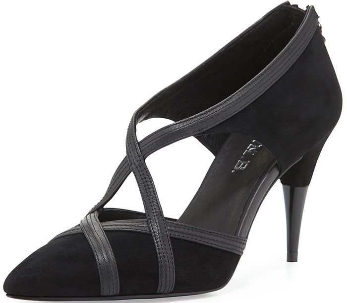 L.A.M.B. "Envoy" Cutout Pointed-Toe Pumps