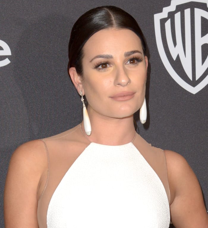Lea Michele flaunted her enviable physique at the 2016 InStyle And Warner Bros. 73rd Annual Golden Globe Awards Post-Party
