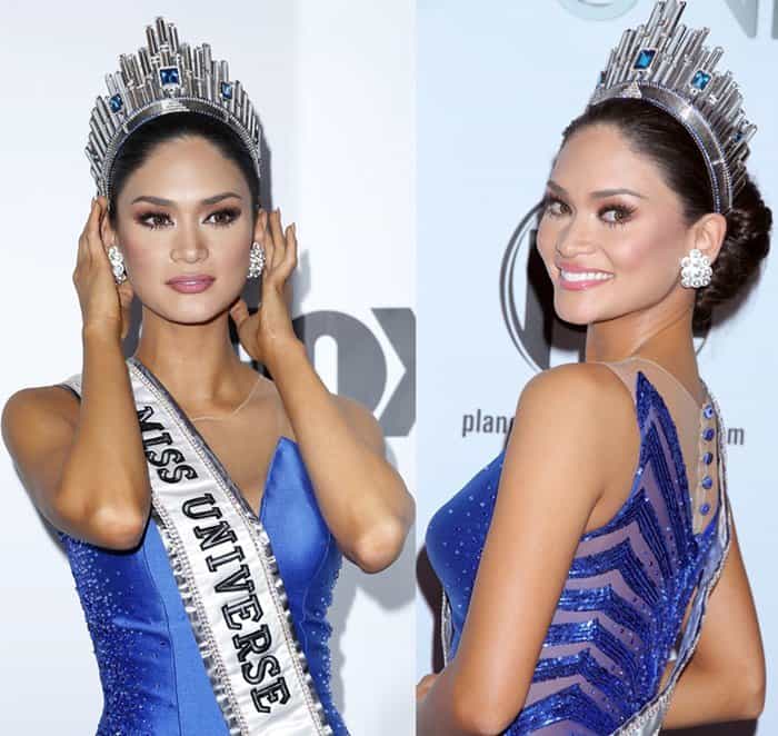 Albert Andrada, the creator of Pia Wurtzbach's gown for the Miss Universe competition, opted for a royal blue shade to symbolize the Philippine seas, and the gown's mermaid silhouette and intricate back details received praise