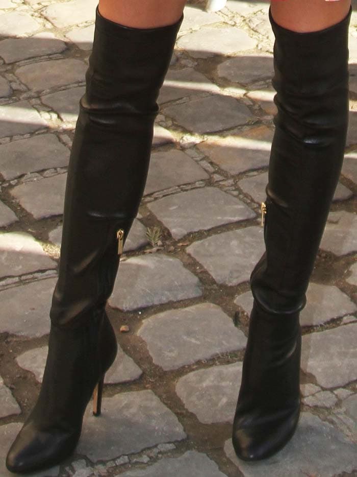 Olivia Palermo's Toni over-the-knee boots from Jimmy Choo