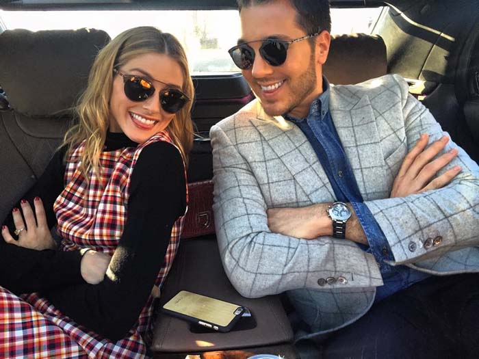 Olivia Palermo even got her friend, stylist and event designer Lucas Somoza, in on her square craze