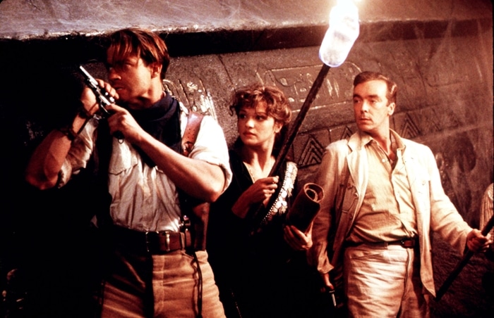 Rachel Weisz was 28-years-old when filming The Mummy with John Hannah and Brendan Frazer