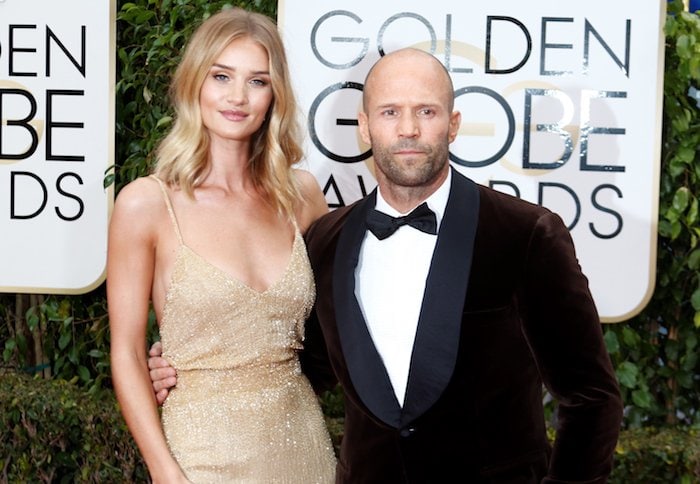 Rosie Huntington-Whiteley and Jason Statham met on set of Transformers in 2011