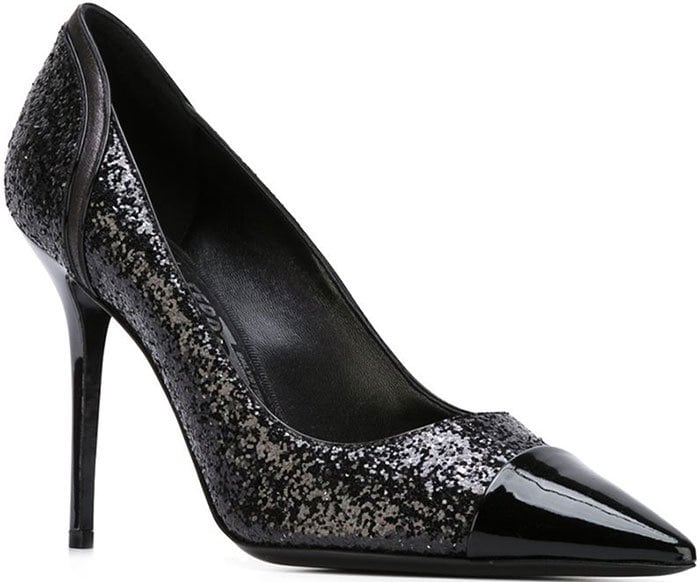 Salvatore Ferragamo "Susi" Glitter Pumps