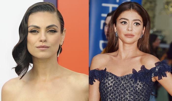 Mila Kunis (L) is often mistaken for lookalike actress Sarah Hyland (R)