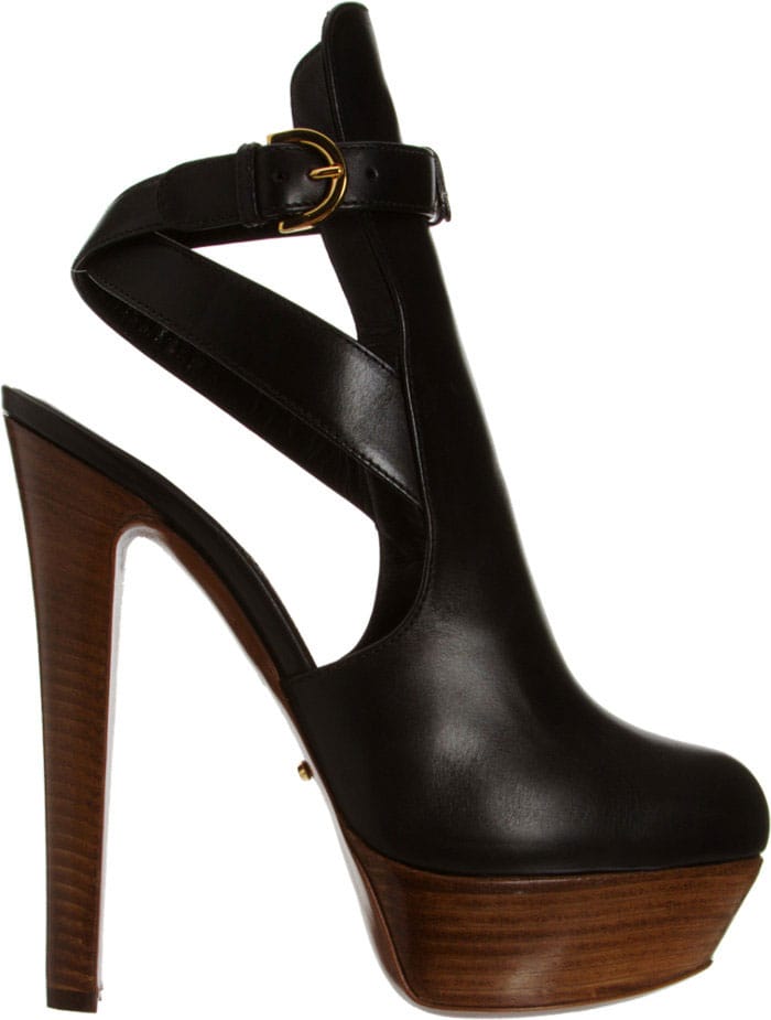 Sergio Rossi Open Back Ankle Boot