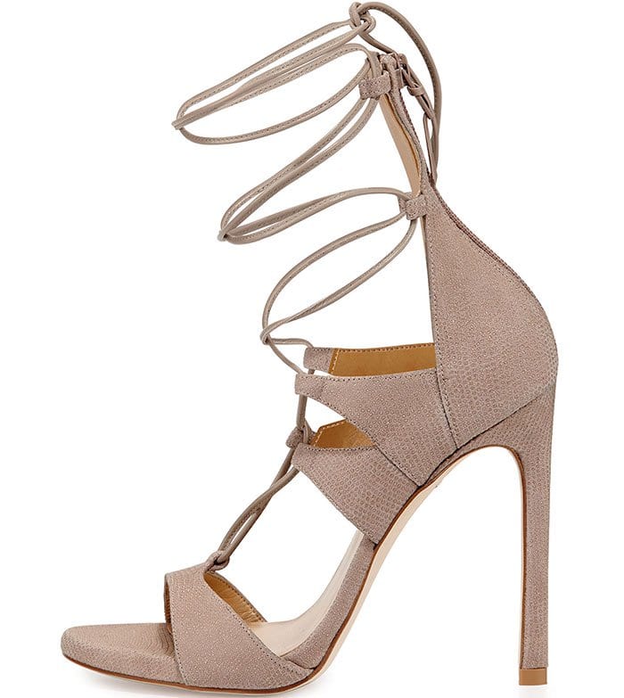 Stuart Weitzman Leg Wrap Lace-Up Sandals