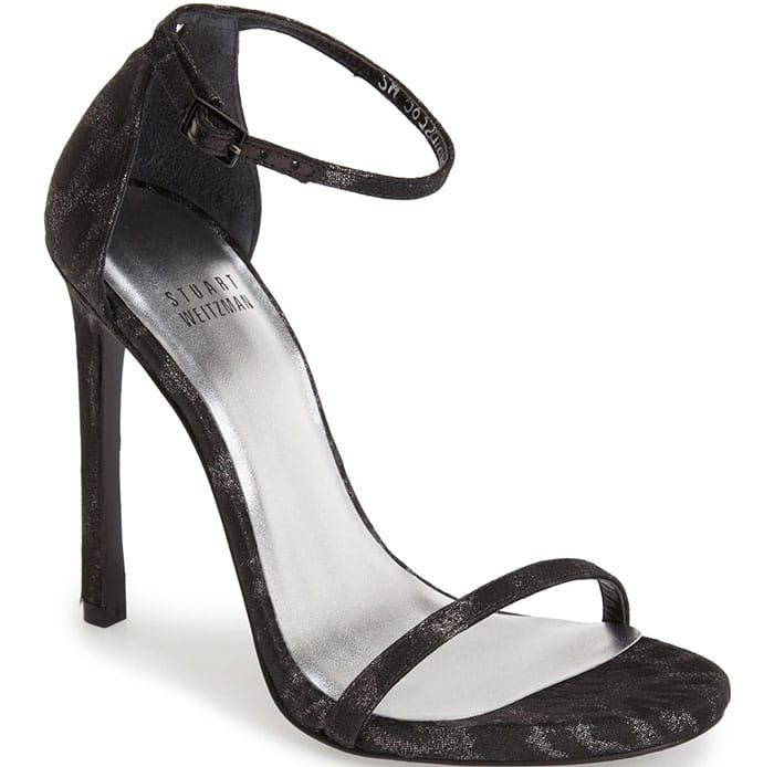 Stuart Weitzman Nudist Ankle-Strap Sandals Jacquard