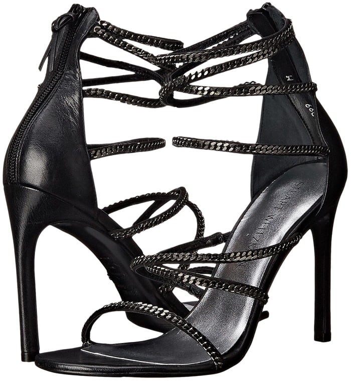 Stuart Weitzman Xchain Leather Evening Sandals