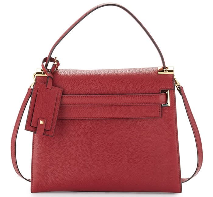 Valentino My Rockstud Satchel in Dark Red