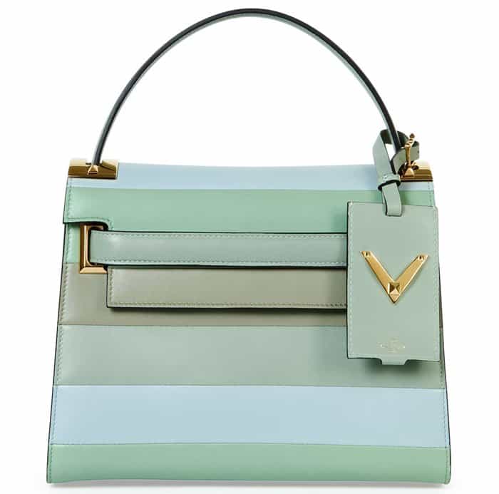 Valentino My Rockstud Striped Satchel