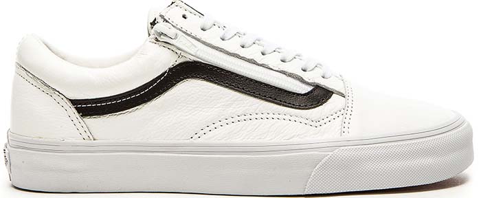 Vans "Old Skool" Zip Premium Leather Sneakers